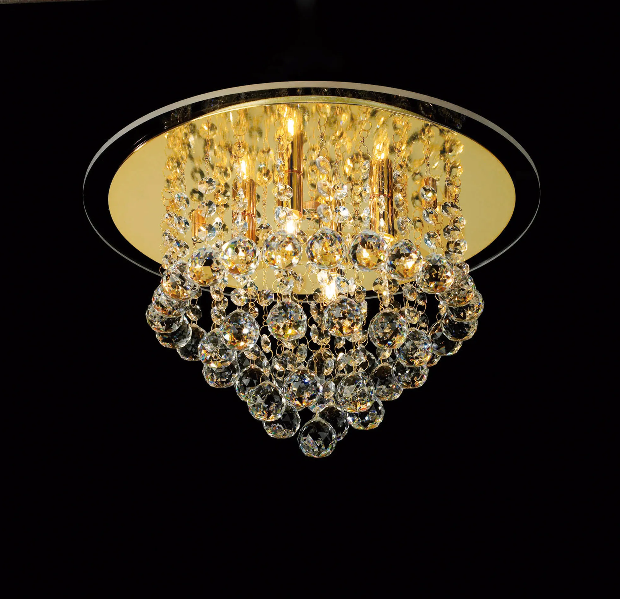 IL30208  Atla Crystal Ceiling 4 Light